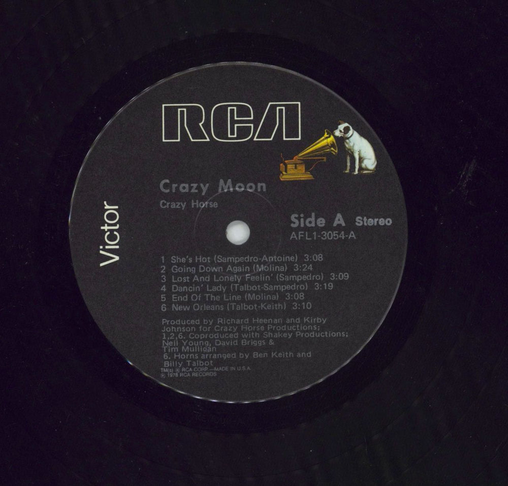 Crazy Horse Crazy Moon US vinyl LP album (LP record)