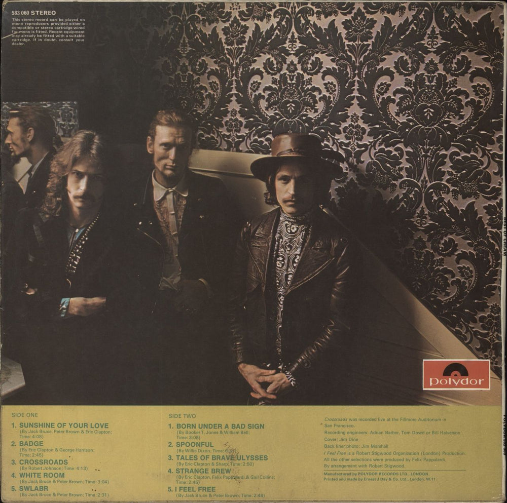 Cream Best Of Cream - 1st UK vinyl LP album (LP record)