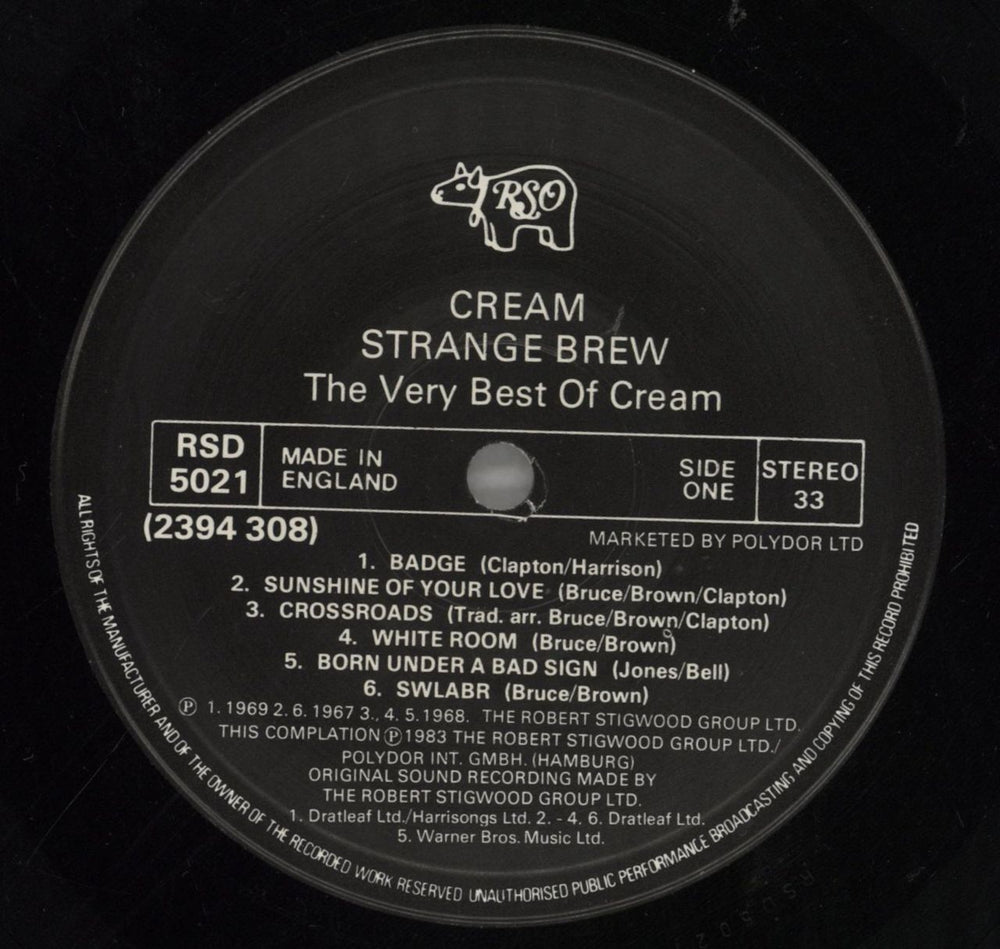 Cream Strange Brew - The Very Best Of Cream - EX UK vinyl LP album (LP record) CRMLPST680136