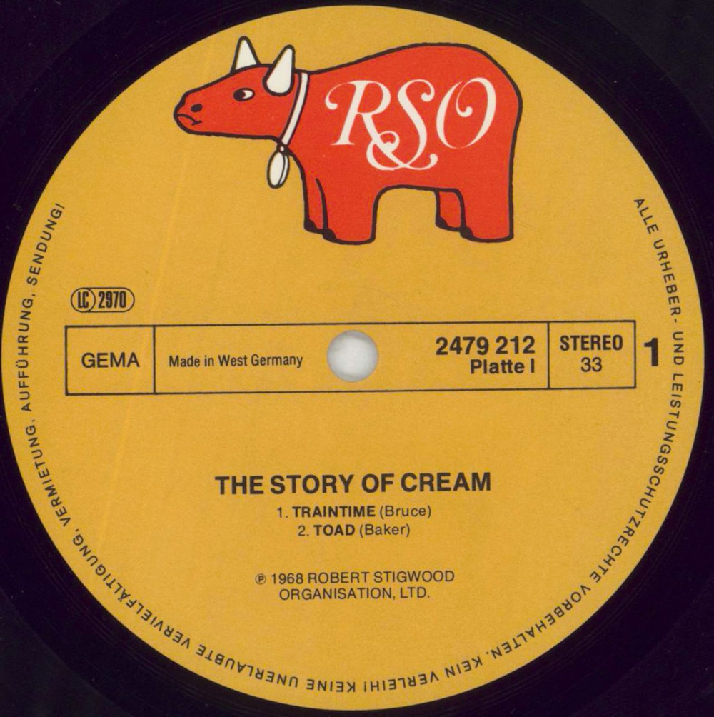 Cream The Story Of German 2-LP vinyl record set (Double LP Album) CRM2LTH106593