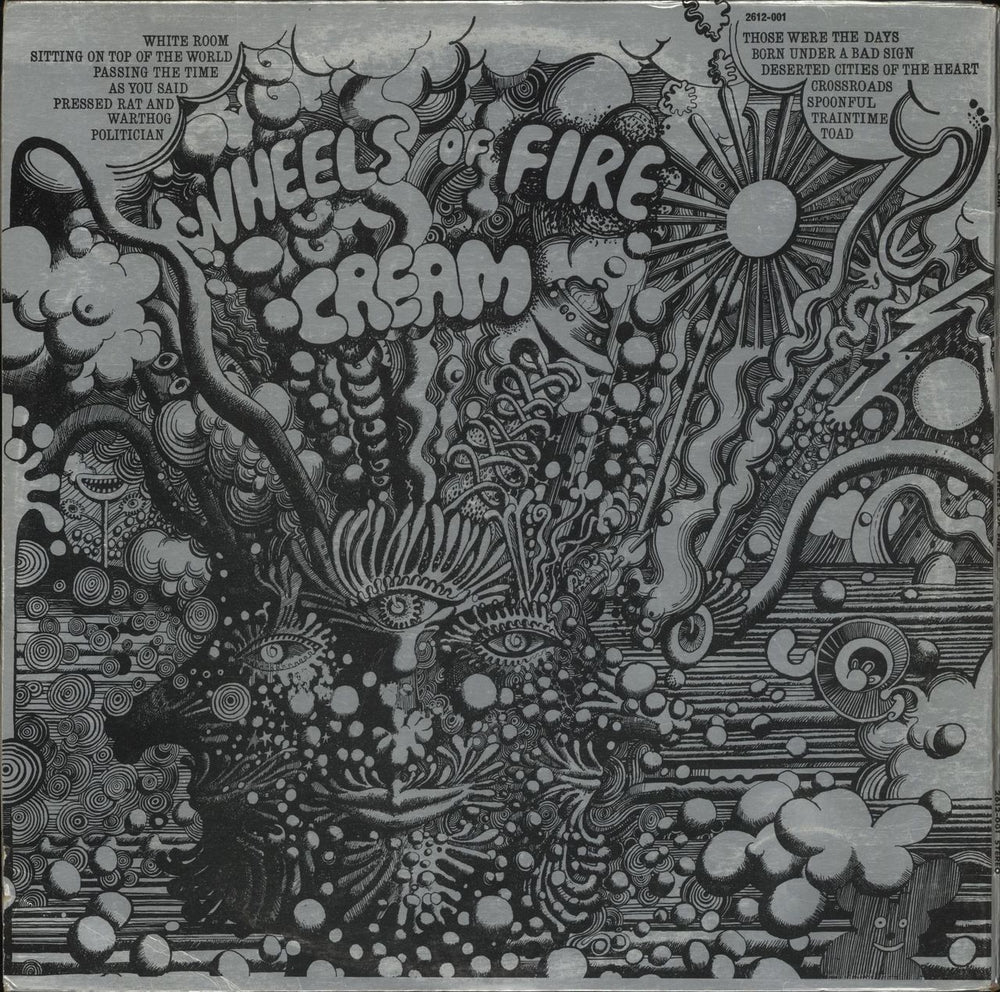 Cream Wheels Of Fire - 2nd UK 2-LP vinyl record set (Double LP Album)