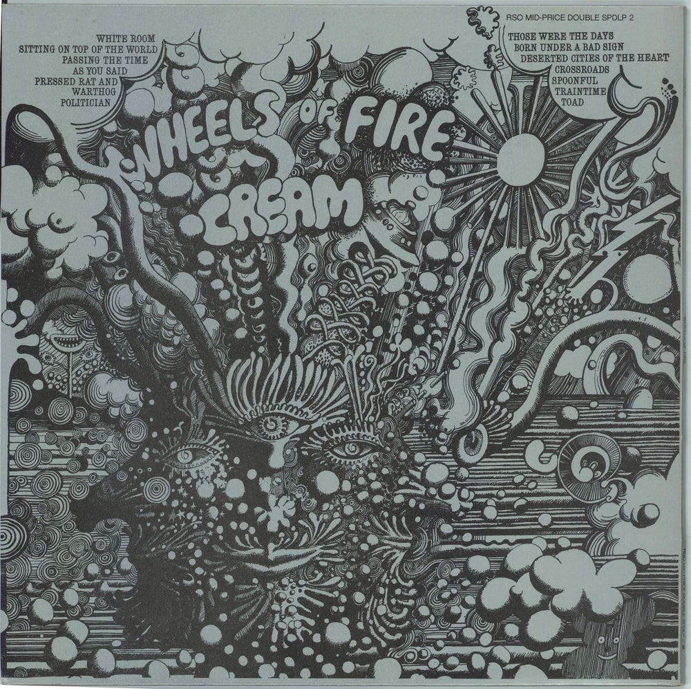 Cream Wheels Of Fire UK 2-LP vinyl record set (Double LP Album)