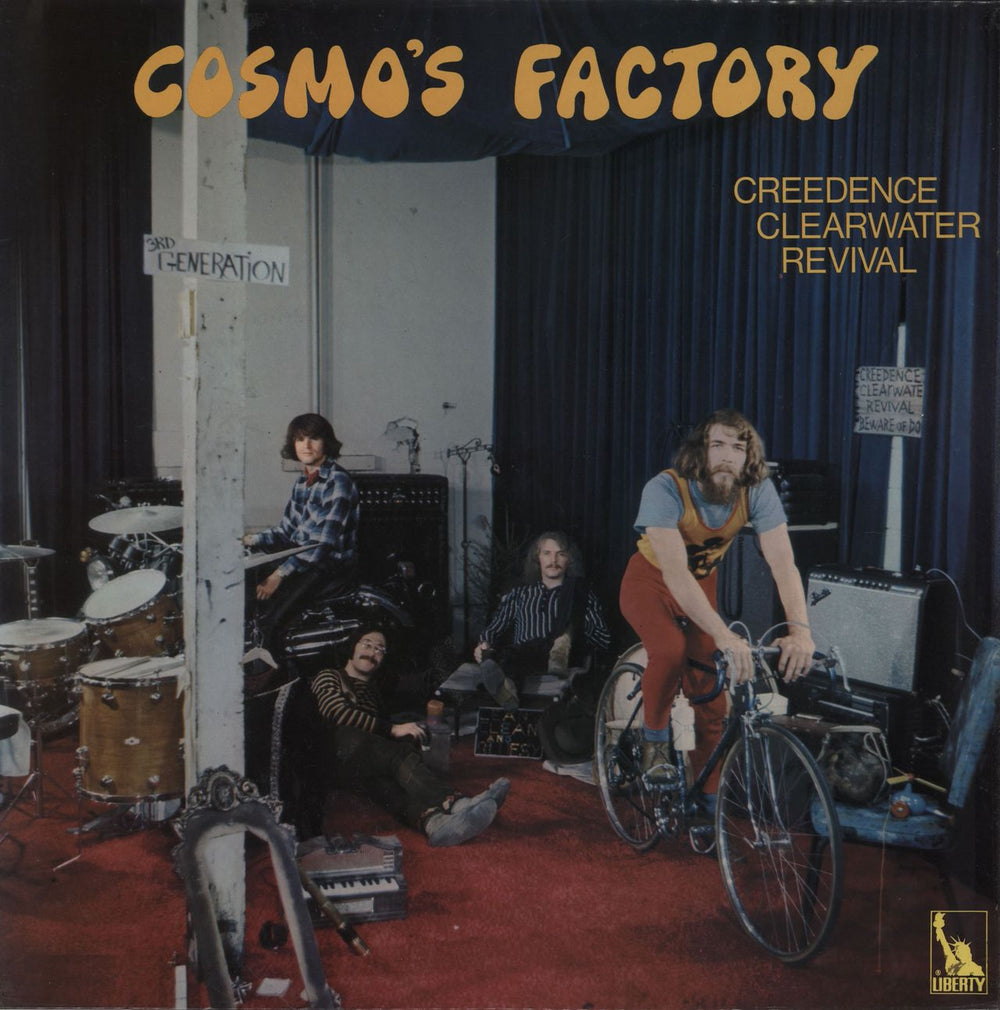 Creedence Clearwater Revival Cosmo's Factory - 1st - F/L - EX UK vinyl LP album (LP record) LBS83388