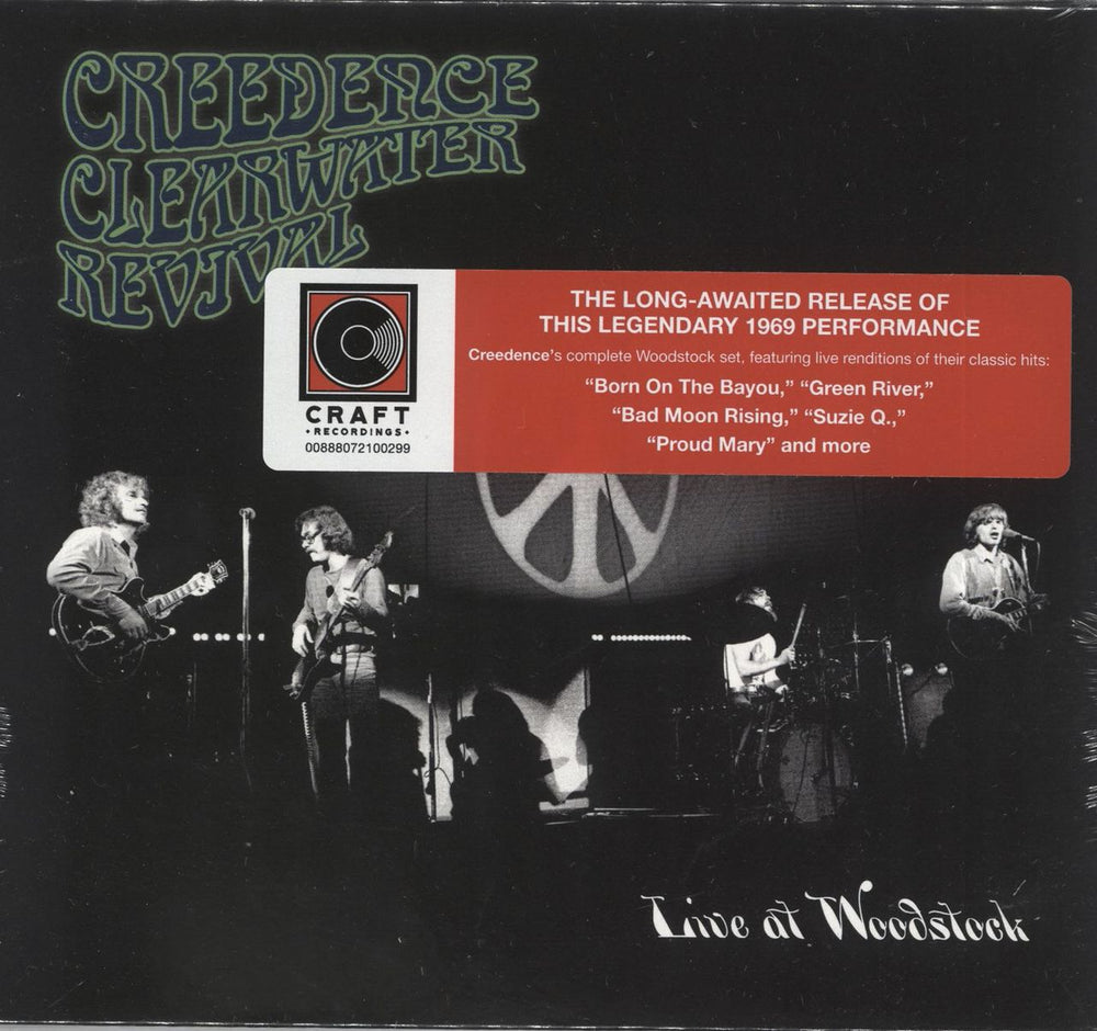 Creedence Clearwater Revival Live At Woodstock - Sealed UK CD album (CDLP) 00888072100299