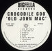 Crocodile God Old John Mac UK vinyl LP album (LP record) 81ZLPOL856805