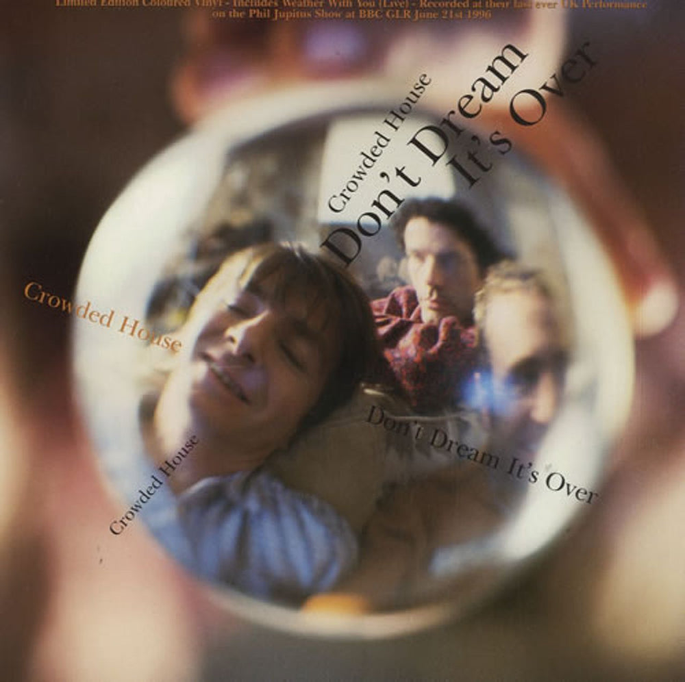 Crowded House Don't Dream It's Over - Blue Vinyl UK 7" vinyl single (7 inch record / 45) CL780
