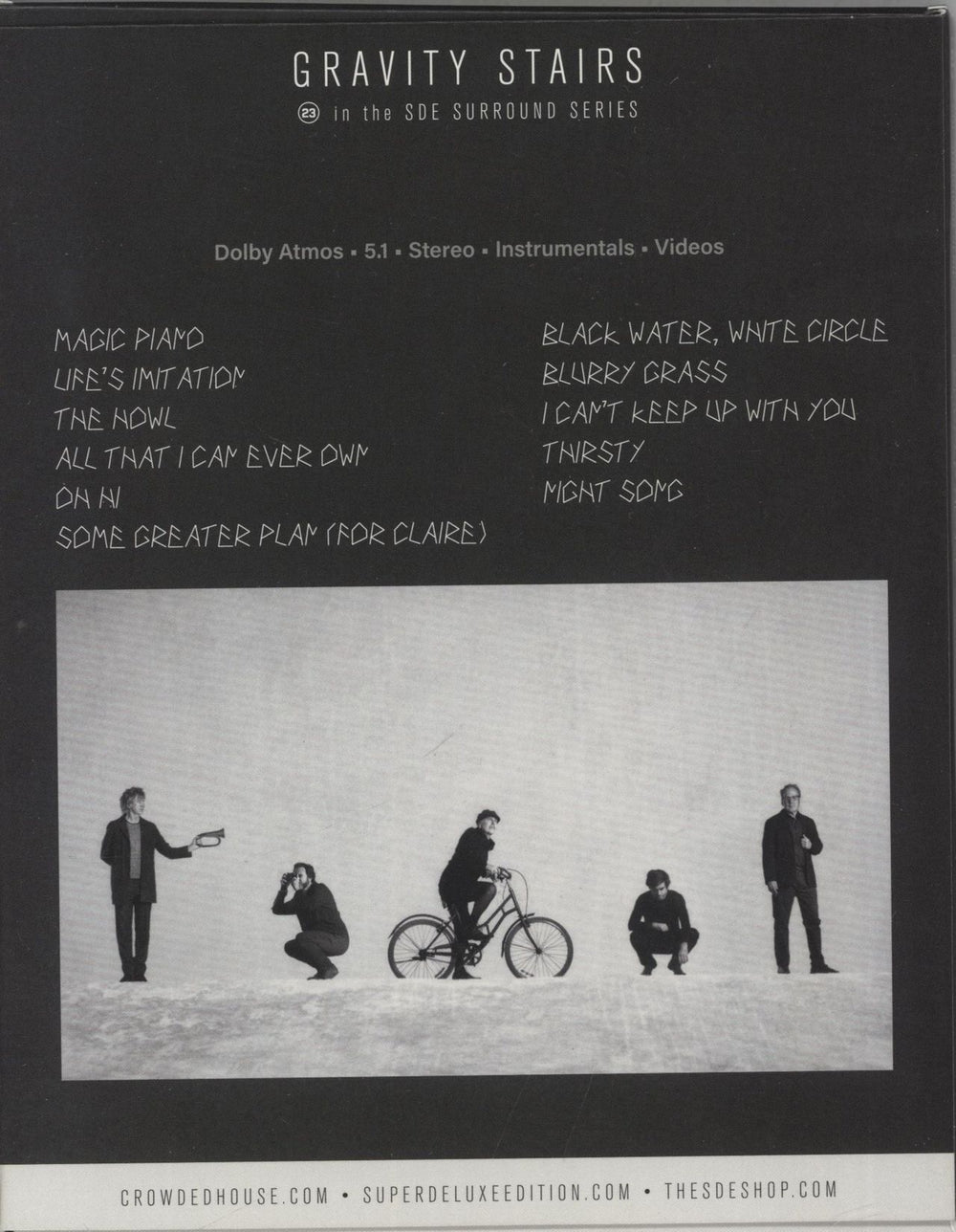Crowded House Gravity Stairs - SDE Surround Series + Artcards/Slipcase UK Blu Ray DVD 4099964027372