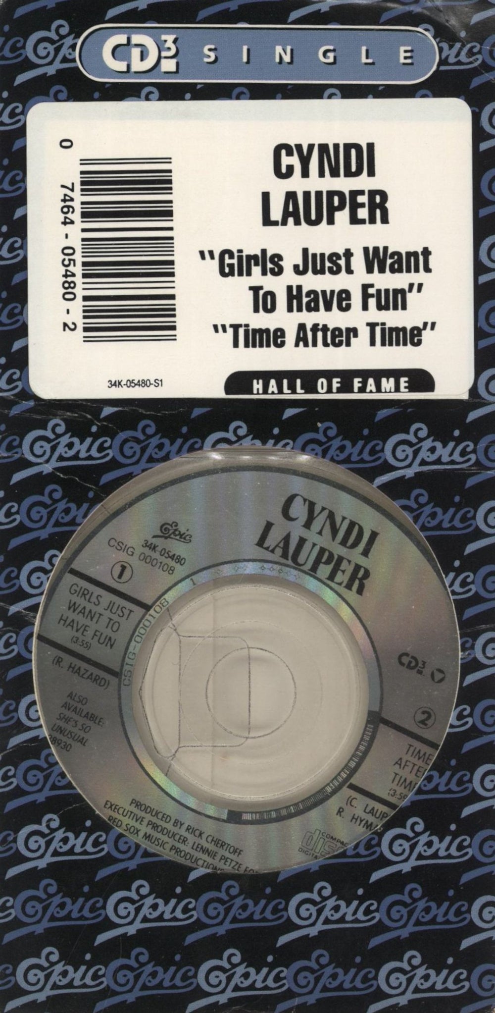 Cyndi Lauper Girls Just Wanna Have Fun US 3" CD single (CD3) 34K-05480