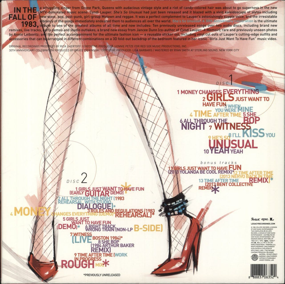 Cyndi Lauper She's So Unusual: A 30th Anniversary Celebration US 2 CD album set (Double CD) 888837063524