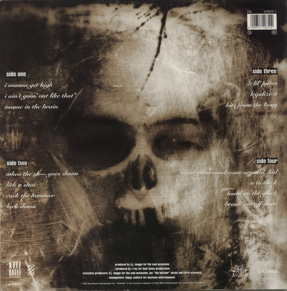 Cypress Hill Black Sunday - VG Dutch 2-LP vinyl record set (Double LP Album) 5099747407512