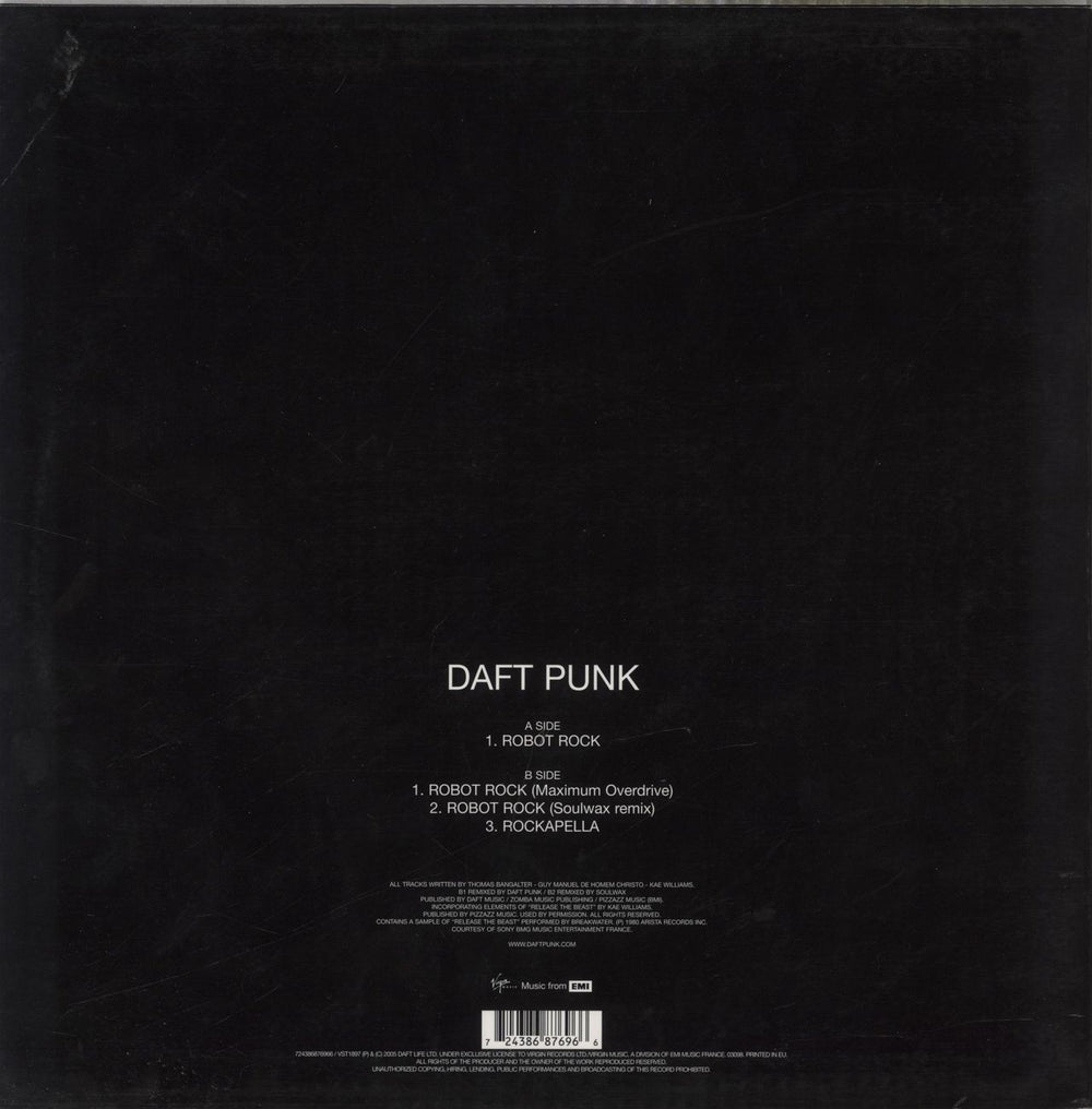 Daft Punk Robot Rock UK 12" vinyl single (12 inch record / Maxi-single) DFP12RO321376