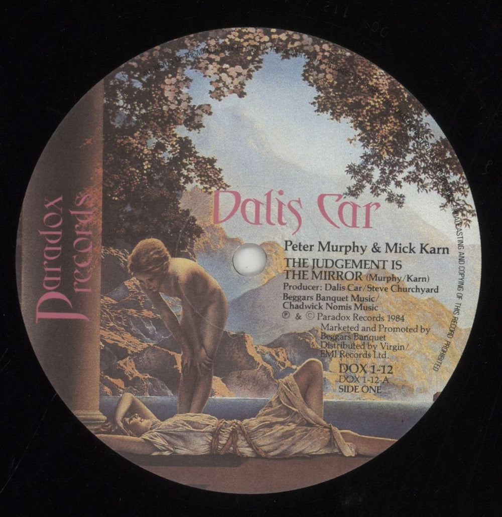 Dalis Car The Judgement Is The Mirror + Poster - EX UK 12" vinyl single (12 inch record / Maxi-single) DLI12TH854237