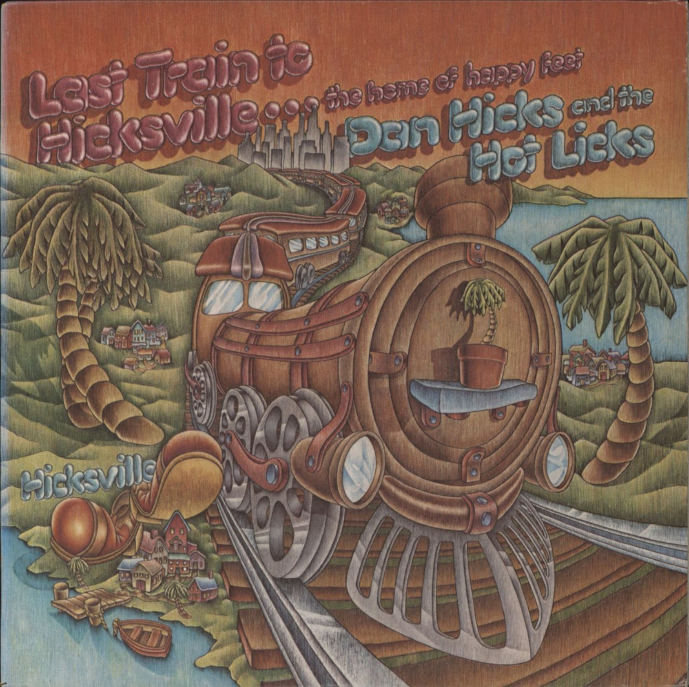 Dan Hicks Last Train To Hicksville... The Home Of Happy Feet - 1st US vinyl LP album (LP record) BTS-51