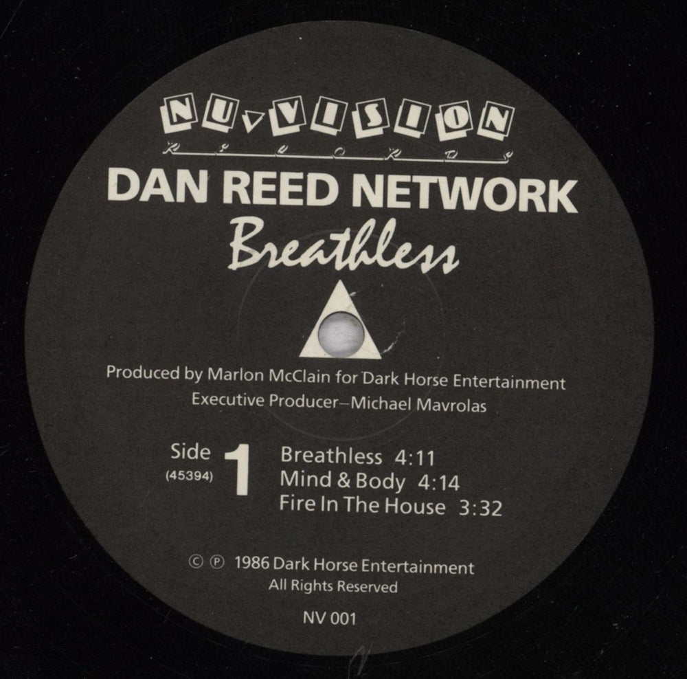 Dan Reed Network Breathless - VG US 12" vinyl single (12 inch record / Maxi-single) DRN12BR845163