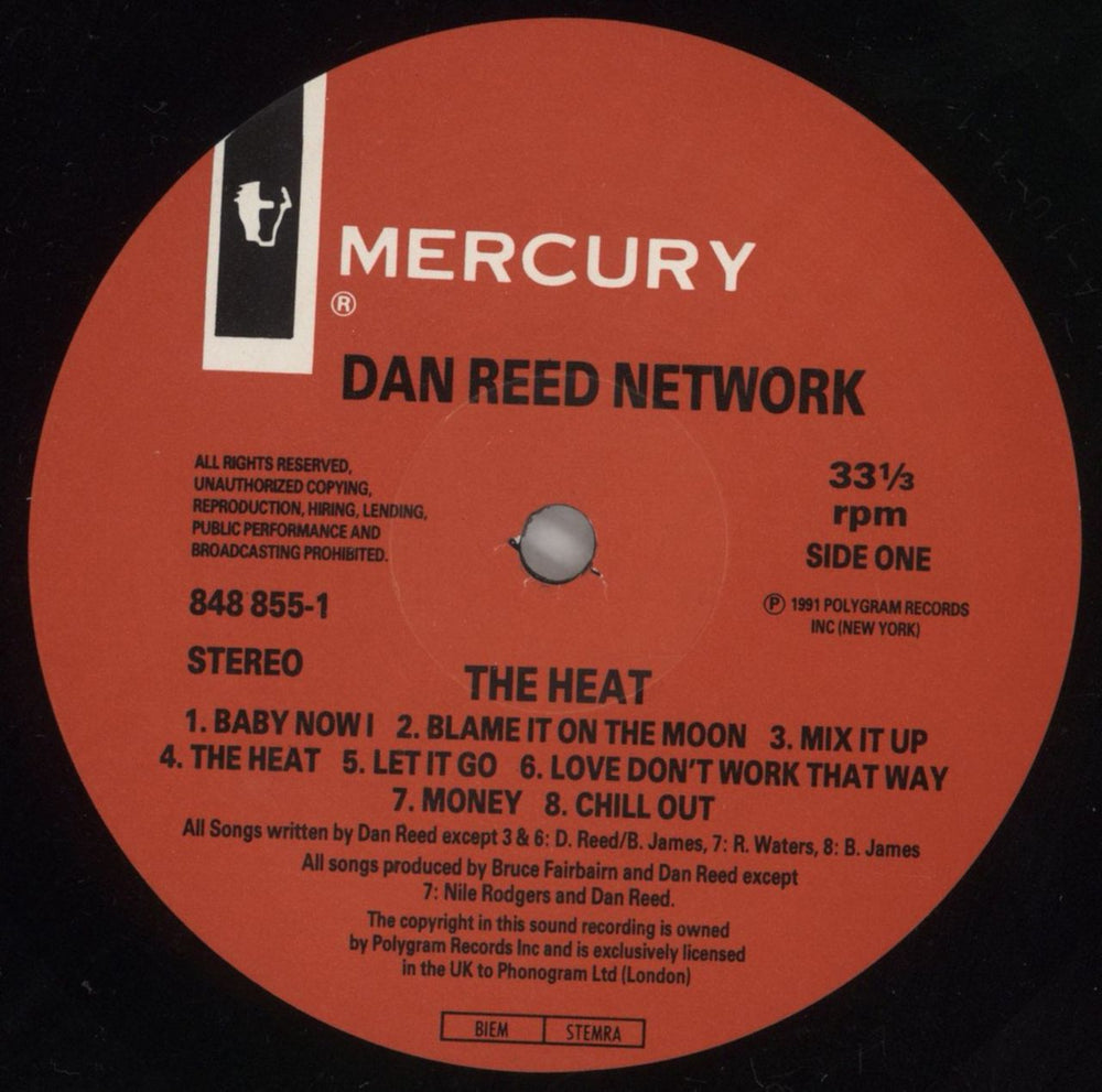 Dan Reed Network The Heat UK vinyl LP album (LP record) DRNLPTH245360