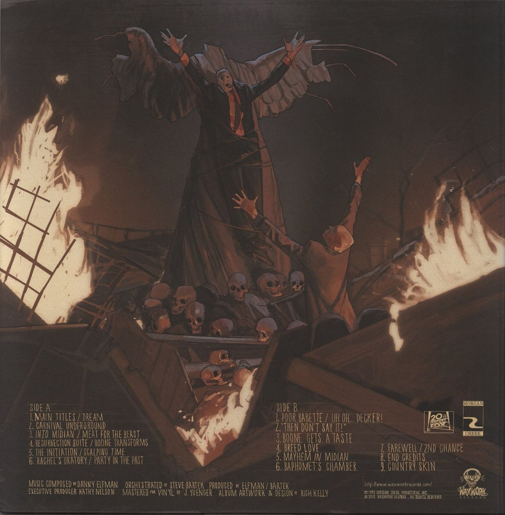 Danny Elfman Clive Barker's Nightbreed - Peloquin Vinyl US vinyl LP album (LP record) 728028376180