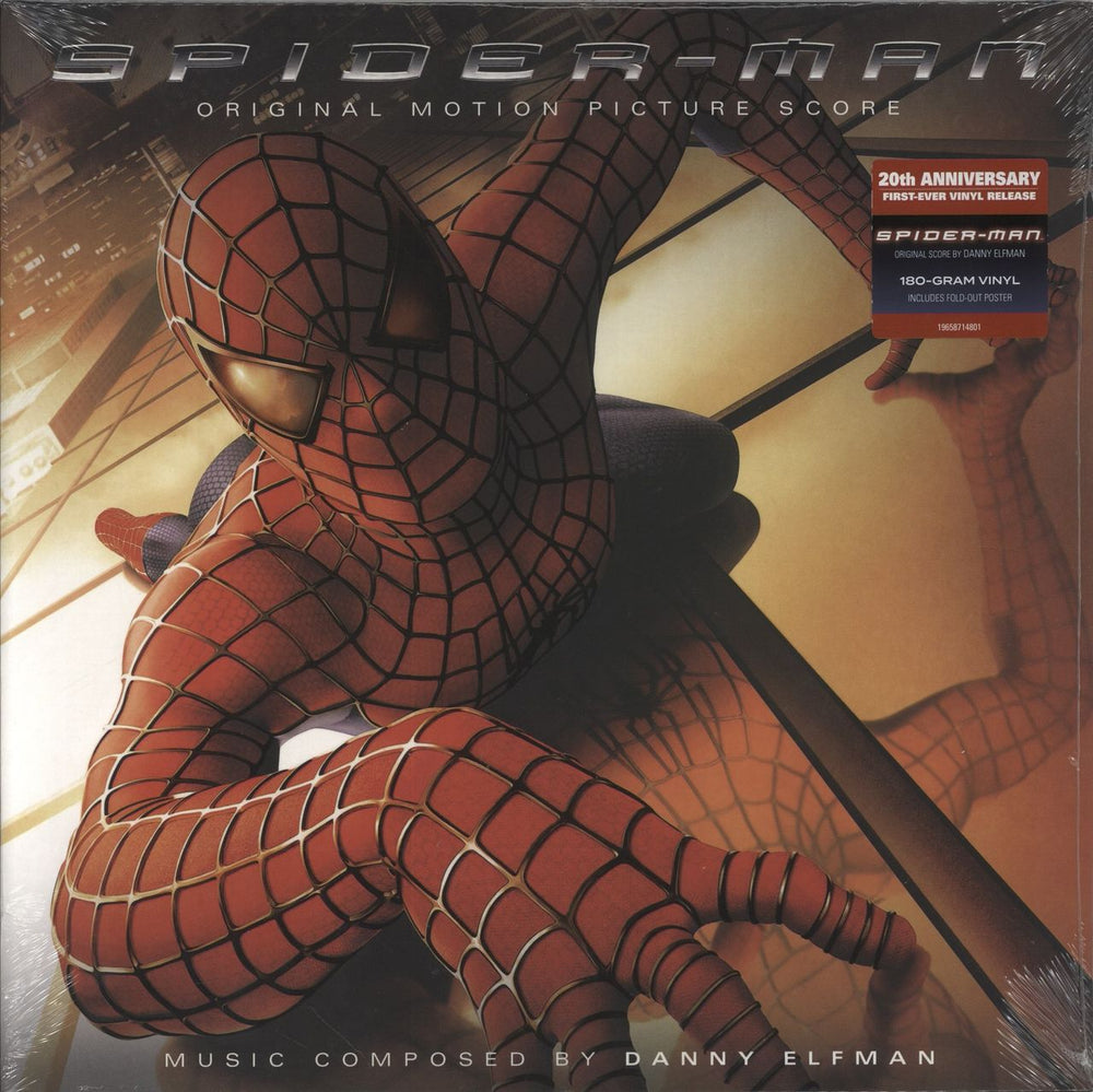 Danny Elfman Spider-Man - 20th Anniversary - 180 Gram Vinyl - Sealed US vinyl LP album (LP record) 19658714801