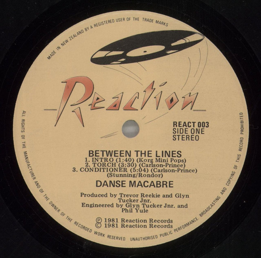 Danse Macabre (NZ) Between The Lines New Zealand 12" vinyl single (12 inch record / Maxi-single) 9QN12BE877581