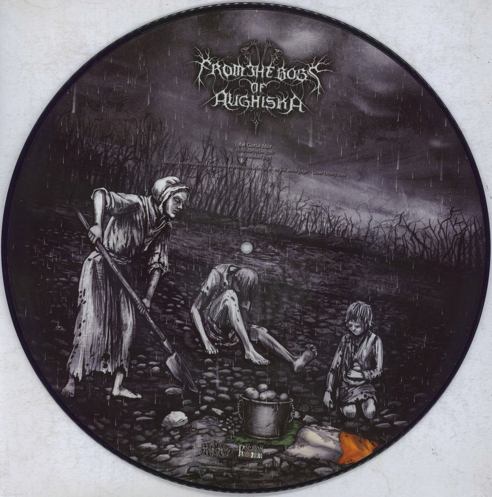 Dark Ages (Drudkh) From The Bogs Of Aughiska / Dark Ages UK picture disc LP (vinyl picture disc album) HJRLP005