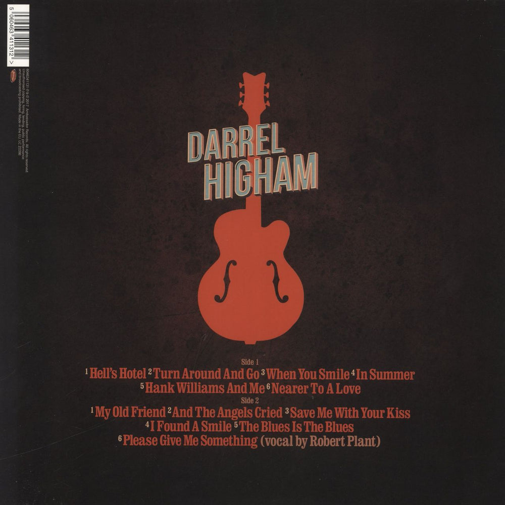 Darrel Higham & The Barnshakers Hell's Hotel - Red Vinyl UK vinyl LP album (LP record) 5060463411312