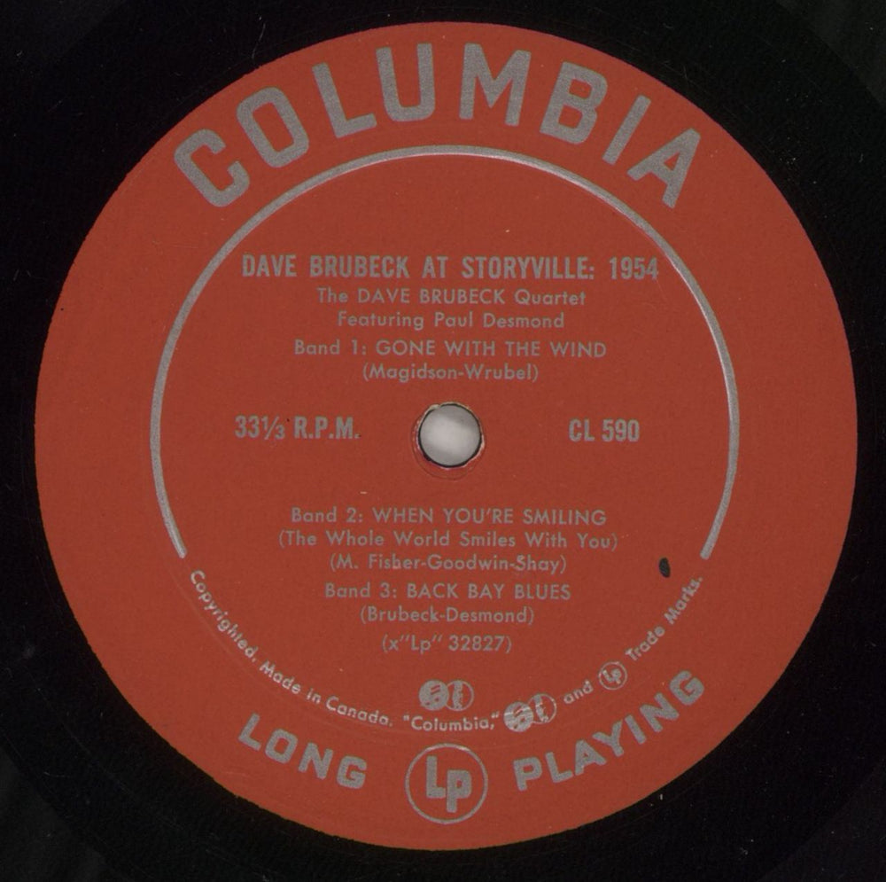 Dave Brubeck At Storyville: 1954 US vinyl LP album (LP record) DBRLPAT878511
