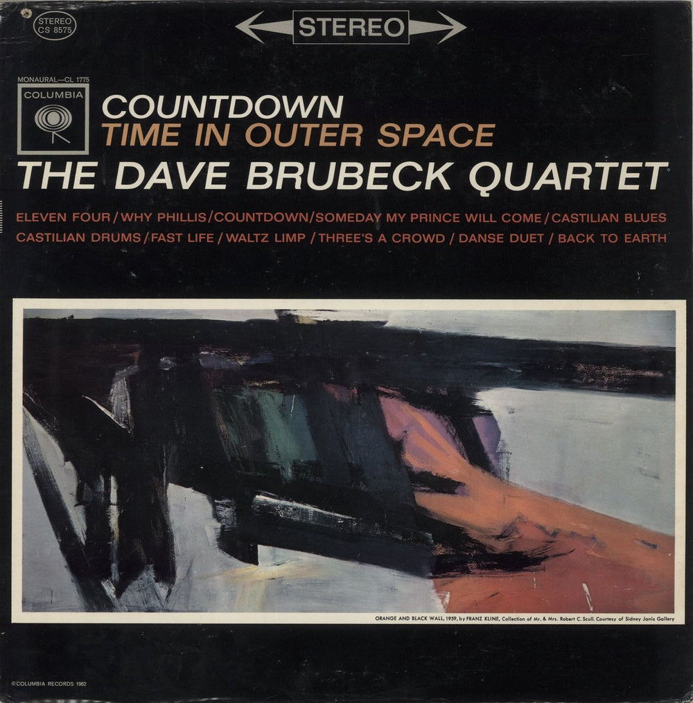 Dave Brubeck Countdown: Time In Outer Space US vinyl LP album (LP record) CS8575