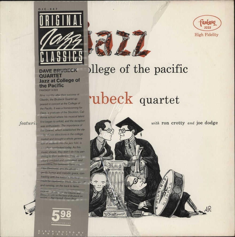 Dave Brubeck Jazz At College Of Pacific + obi US vinyl LP album (LP record) OJC-047
