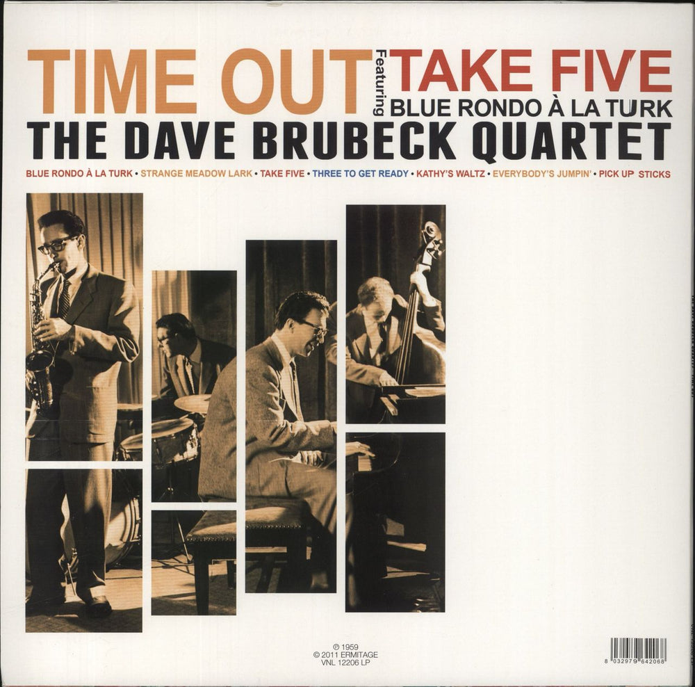 Dave Brubeck Time Out - 180g UK vinyl LP album (LP record) 8032979642068