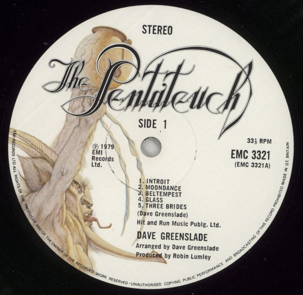 Dave Greenslade The Pentateuch Of The Cosmogony - Book UK 2-LP vinyl record set (Double LP Album) E822LTH147712