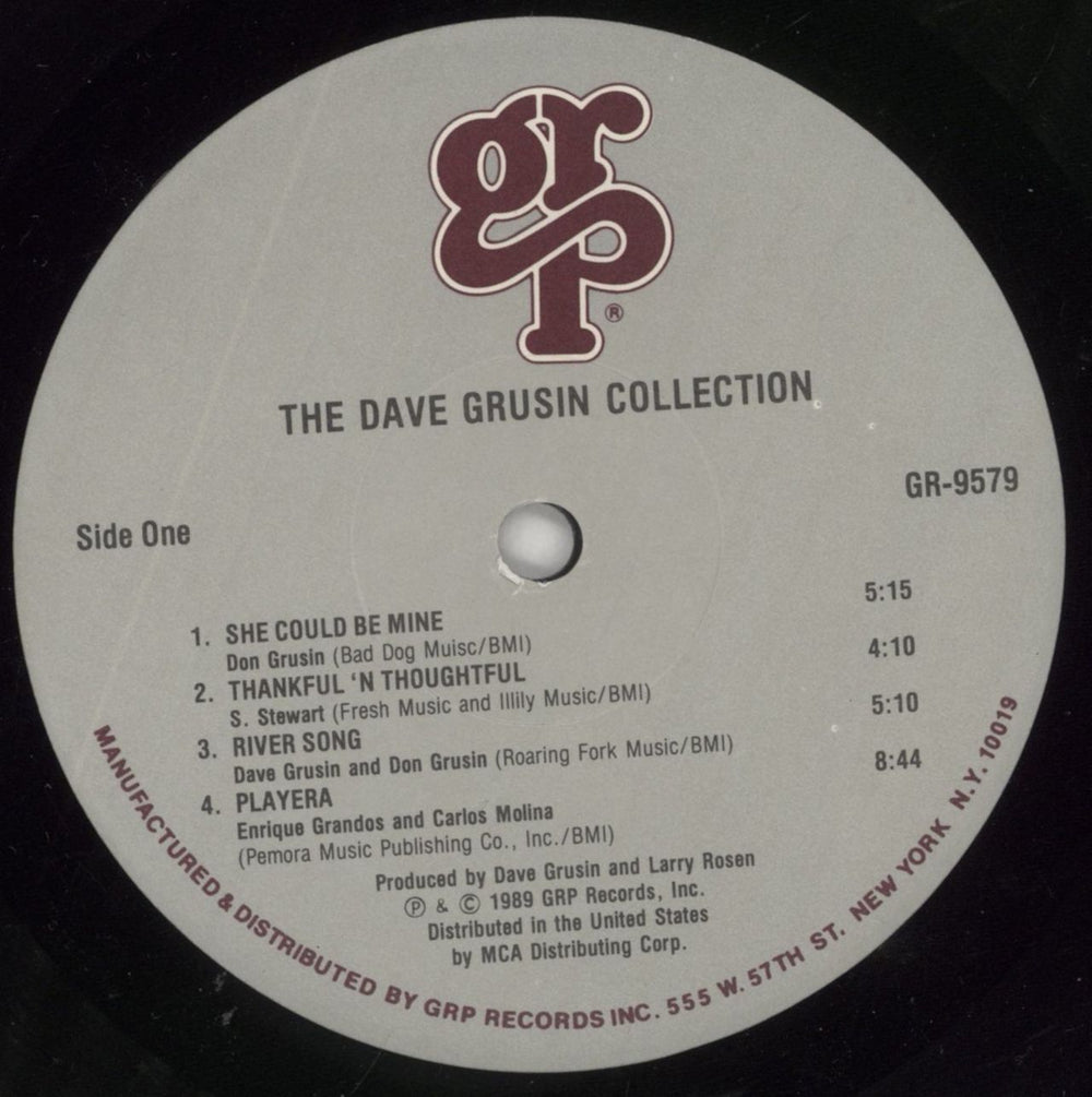 Dave Grusin Collection US vinyl LP album (LP record) DGULPCO860200
