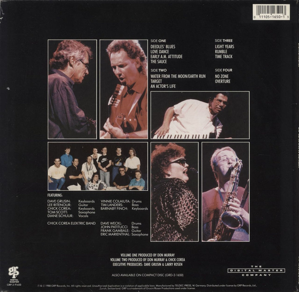 Dave Grusin GRP Super Live Swiss 2-LP vinyl record set (Double LP Album) 011105165013