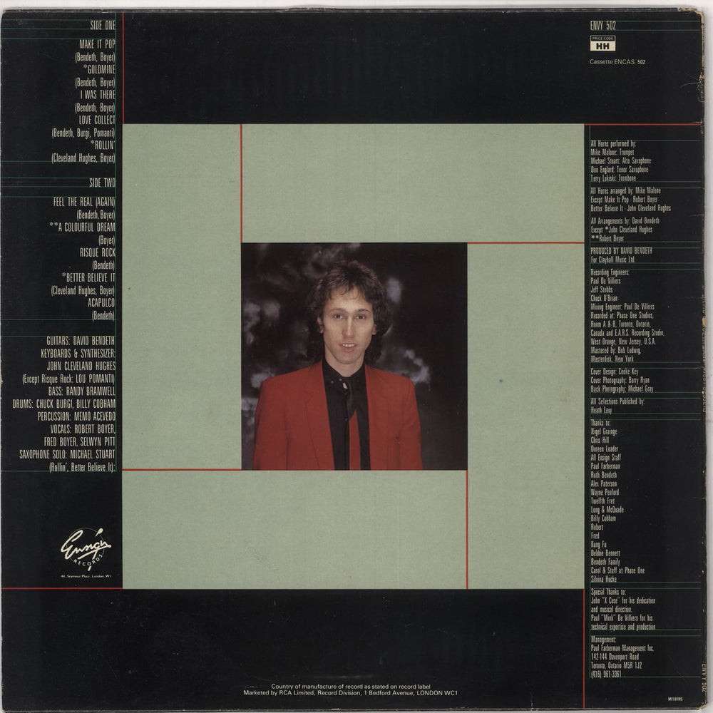 David Bendeth Just Dessert UK vinyl LP album (LP record)