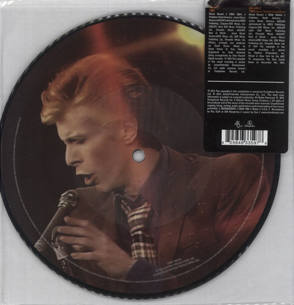 David Bowie 1984 - RSD US 7" vinyl picture disc (7 inch picture disc single) 825646335978