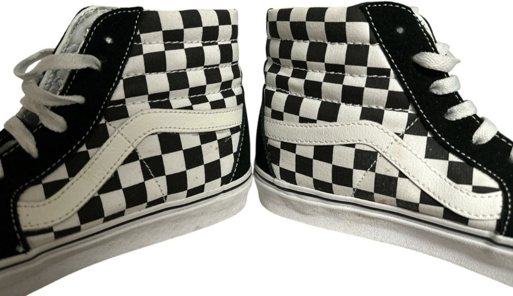 David Bowie Checkerboard Hi-top VANS Sneakers - UK 8.0 | EUR 42 | USA 9.0 - With Box UK clothing 192827092952