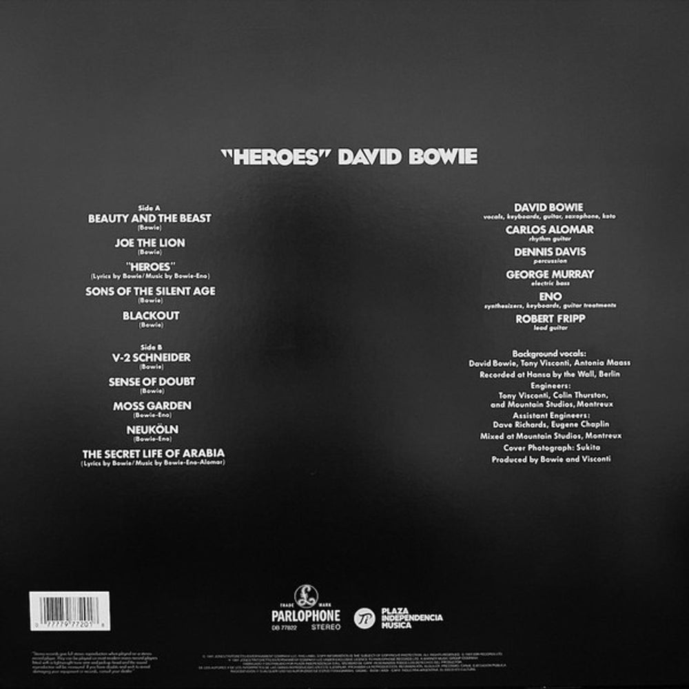 David Bowie Heroes - Remastered 180 Gram - Sealed Argentinean vinyl LP album (LP record) BOWLPHE834864