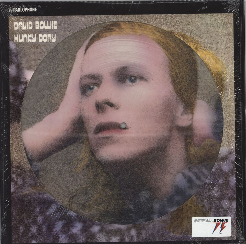 David Bowie Hunky Dory - 50th Anniversary - Stickered UK picture disc LP (vinyl picture disc album) DBHDPD1971