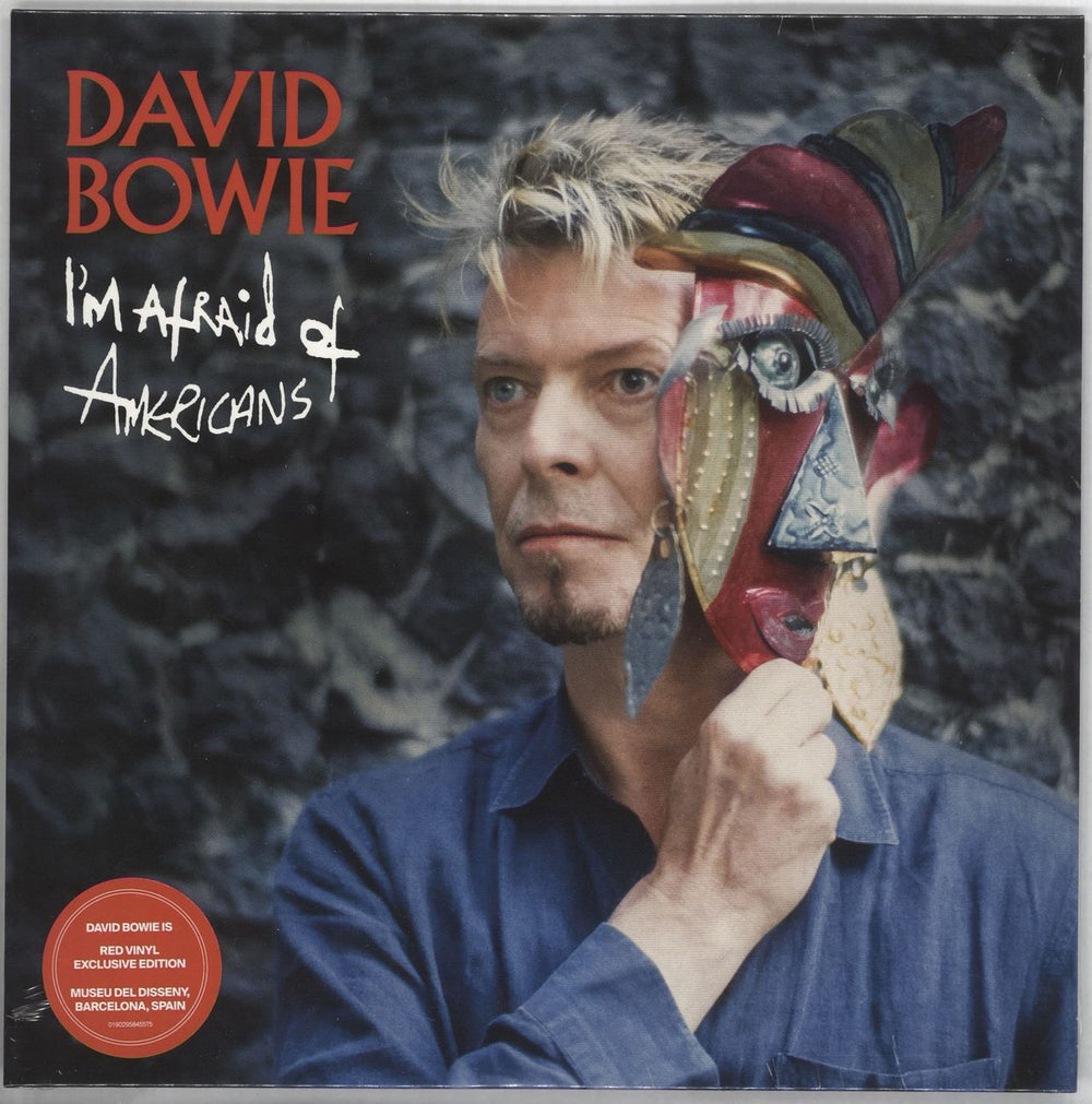 David Bowie I'm Afraid Of Americans - V&A - Red Vinyl - Sealed Spanish 7" vinyl single (7 inch record / 45) DBISE2017