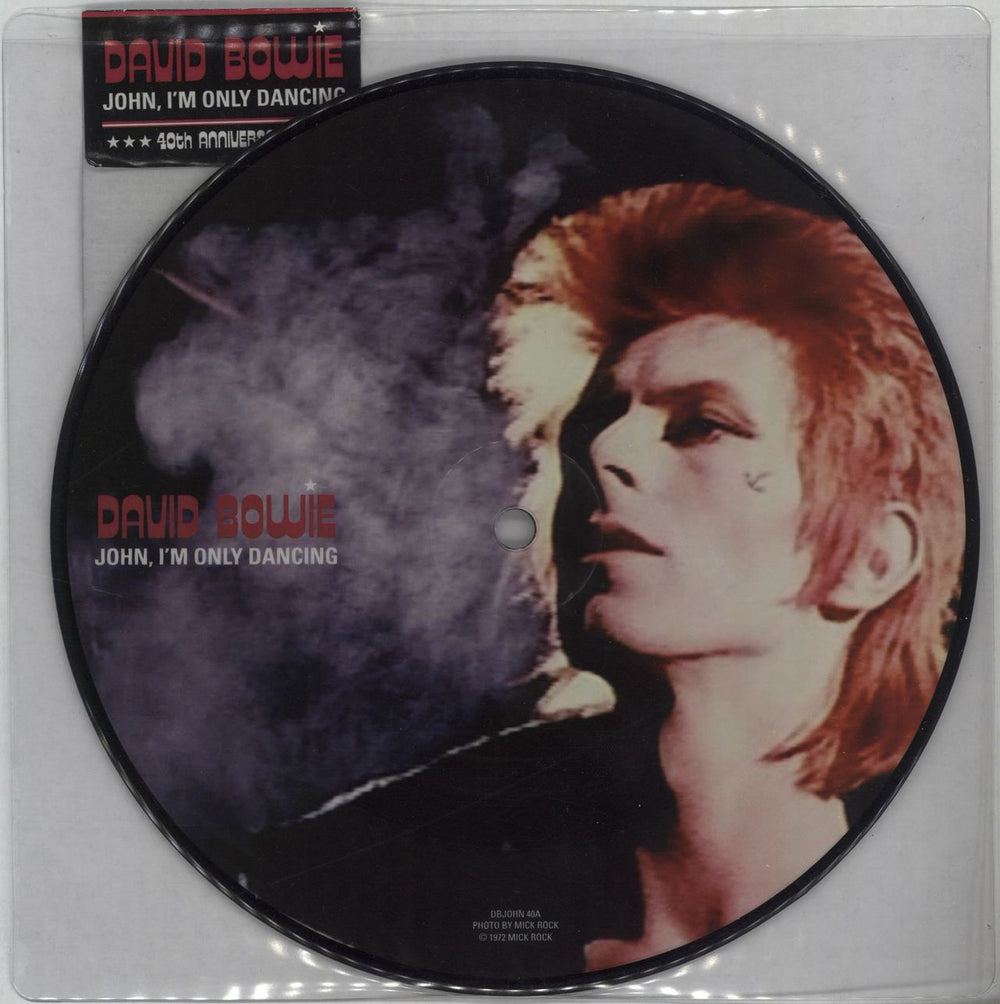 David Bowie John, I'm Only Dancing UK 7" vinyl picture disc (7 inch picture disc single) DBJOHN40
