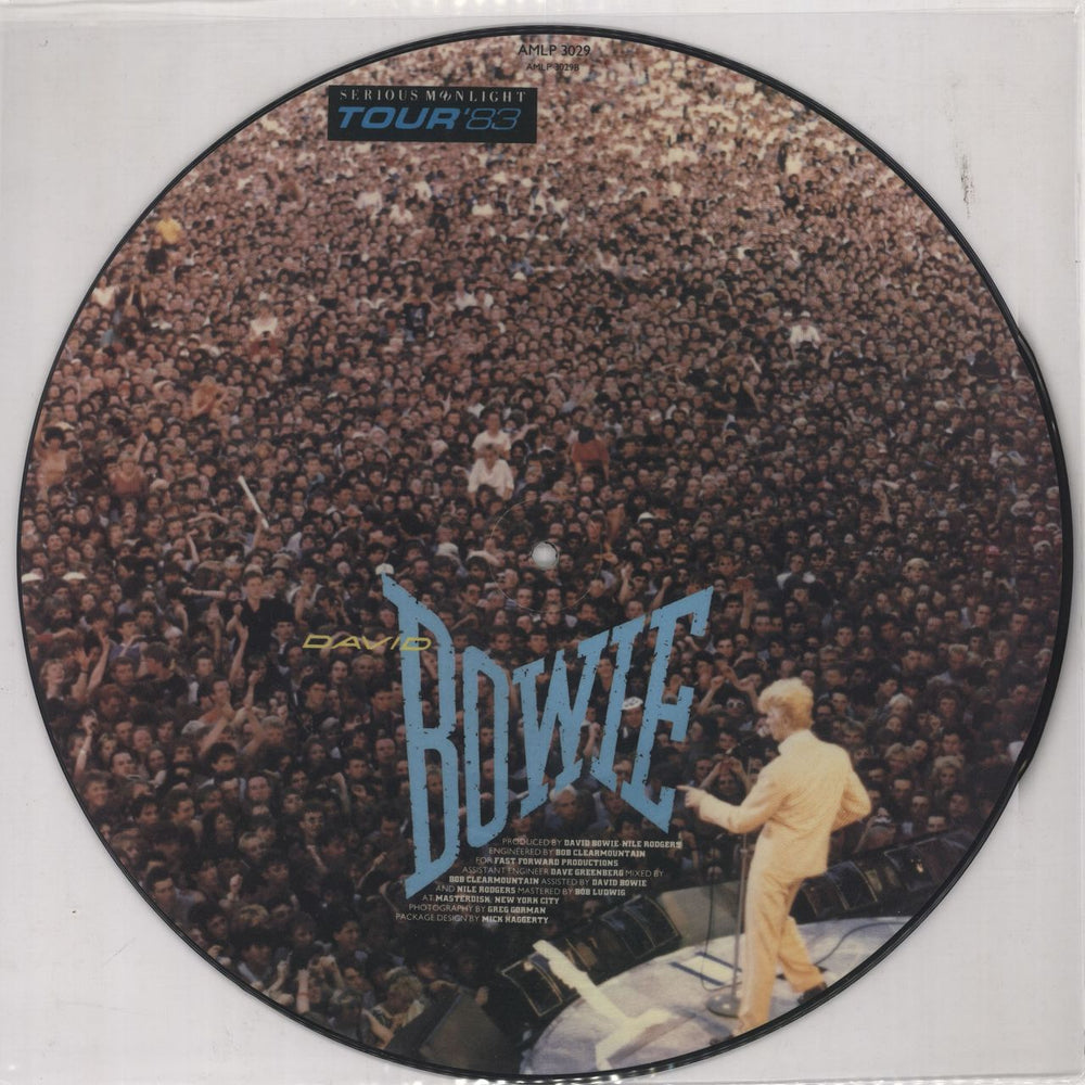 David Bowie Let's Dance UK picture disc LP (vinyl picture disc album)