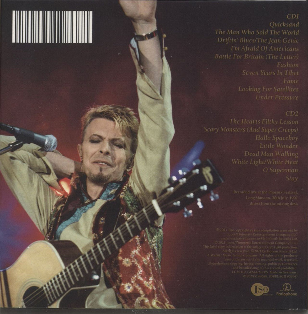 David Bowie Look At The Moon! (Live Phoenix Festival 97) UK 2 CD album set (Double CD) 190295198688