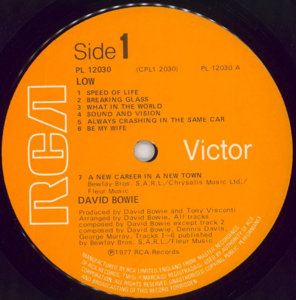 David Bowie Low - 1st + Insert + Stickers UK vinyl LP album (LP record) BOWLPLO189578