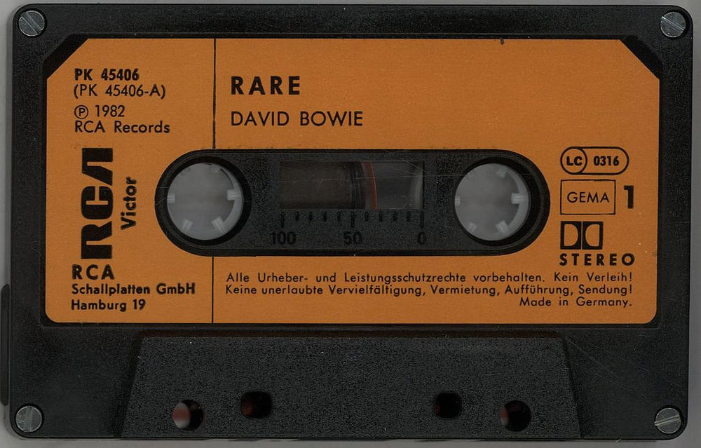 David Bowie Rare - Sealed German Cassette album — RareVinyl.com