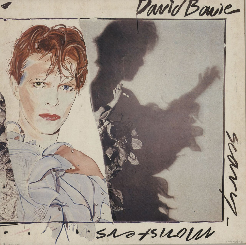 David Bowie Scary Monsters - EX Dutch vinyl LP album (LP record) PL-13647