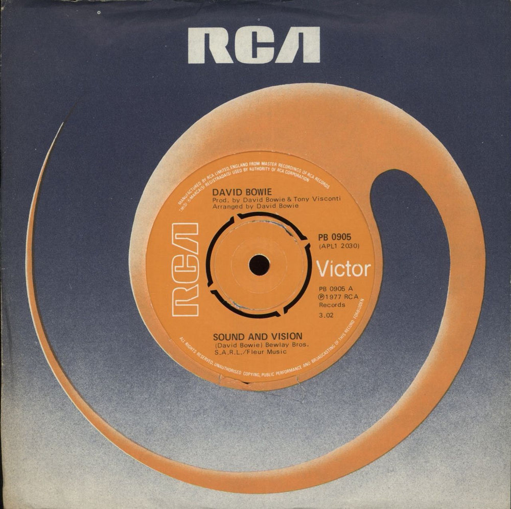David Bowie Sound And Vision - 4pr UK 7" vinyl single (7 inch record / 45) PB0905