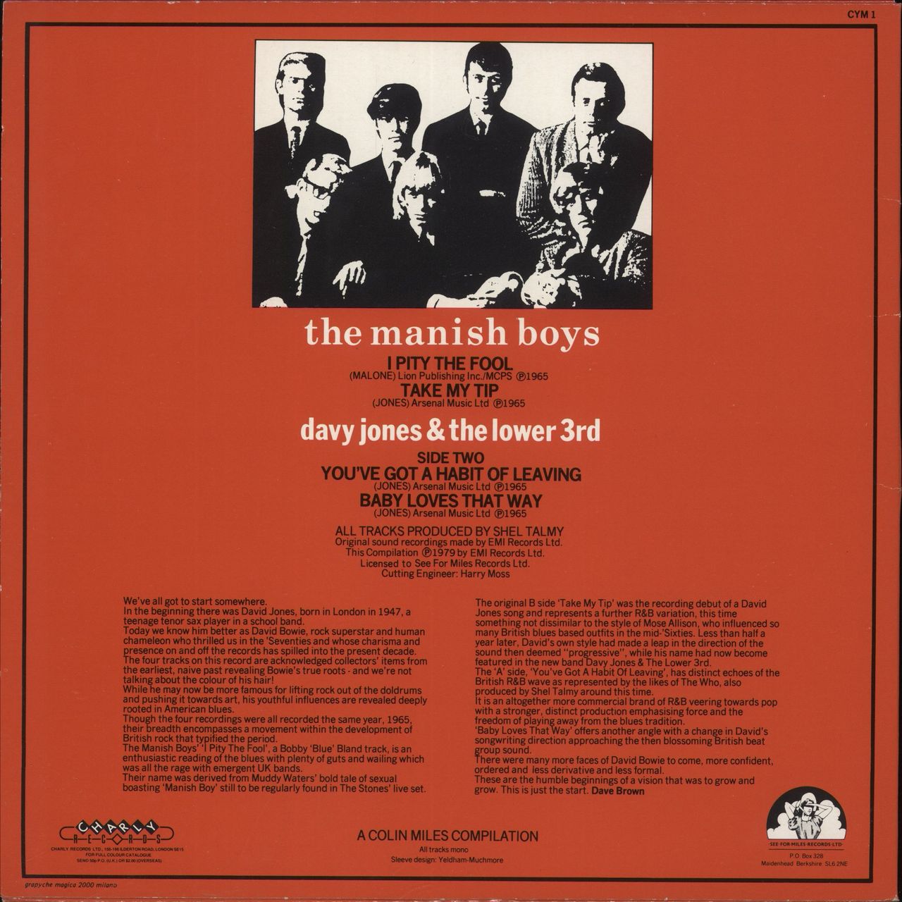 David Bowie The Manish Boys / Davy Jones And The Lower Third EP UK