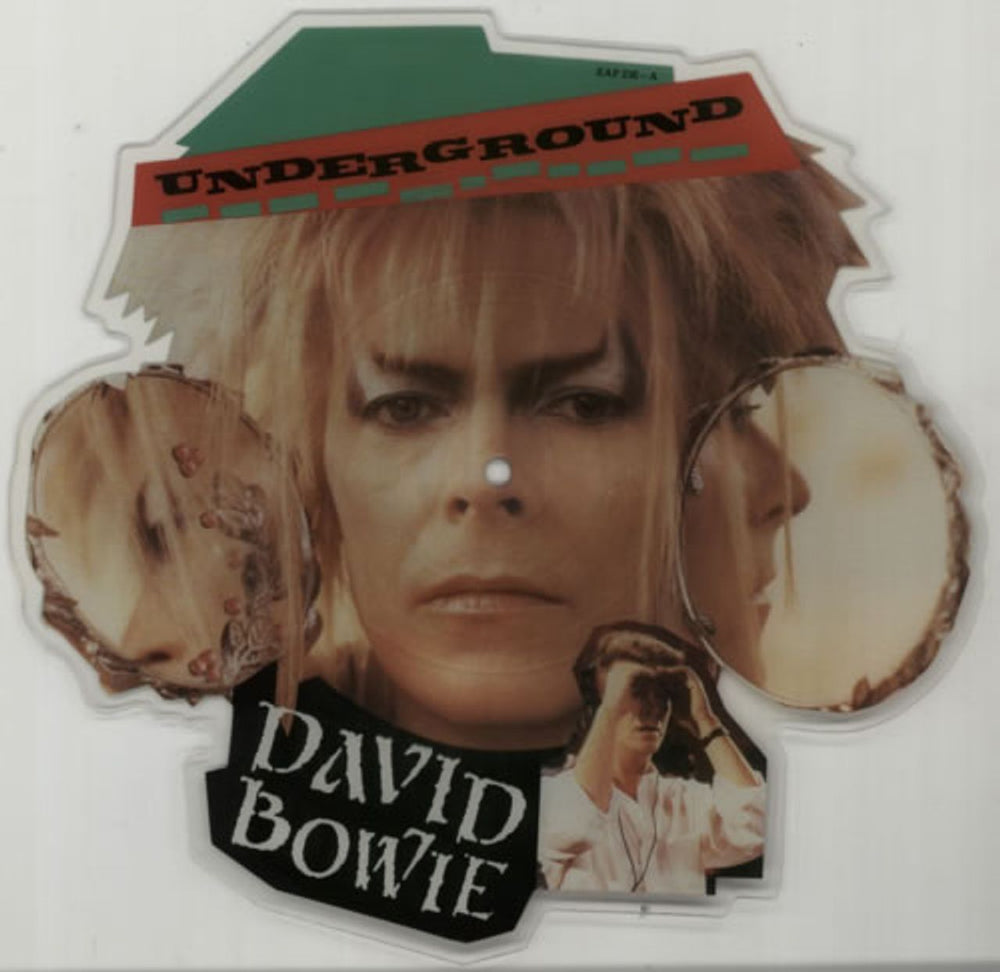 David Bowie Underground UK shaped picture disc (picture disc vinyl record) EAP216