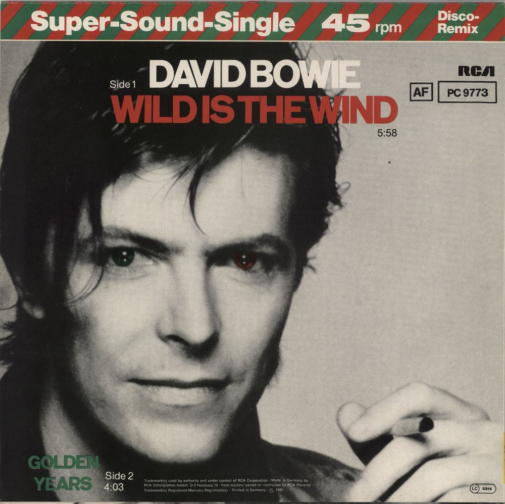 David Bowie Wild Is The Wind German 12" vinyl single (12 inch record / Maxi-single) BOW12WI100500