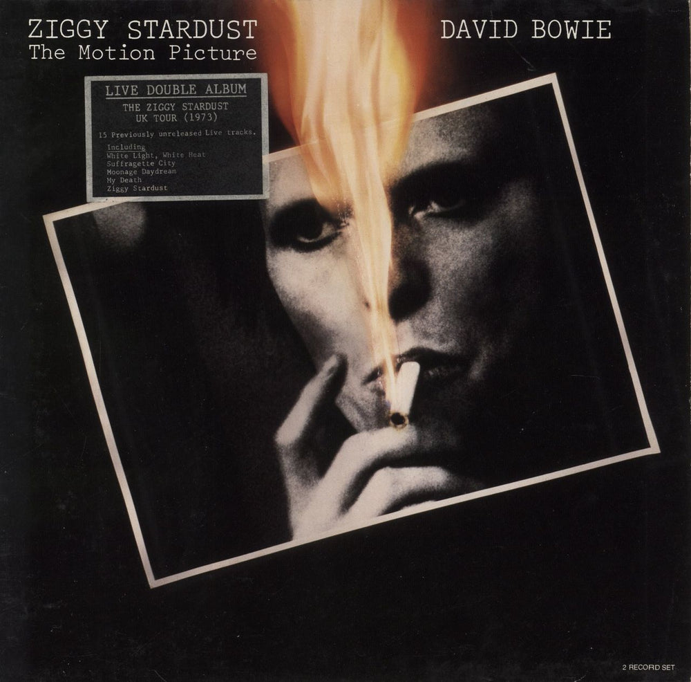 David Bowie Ziggy Stardust - The Motion Picture - stickered p/s German 2-LP vinyl record set (Double LP Album) PL84862(2)