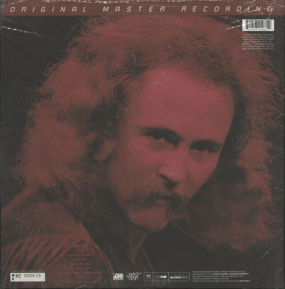 David Crosby If I Could Only Remember My Name - Super Vinyl - Sealed & Hype-Sticker US 2-LP vinyl record set (Double LP Album) 821797249614