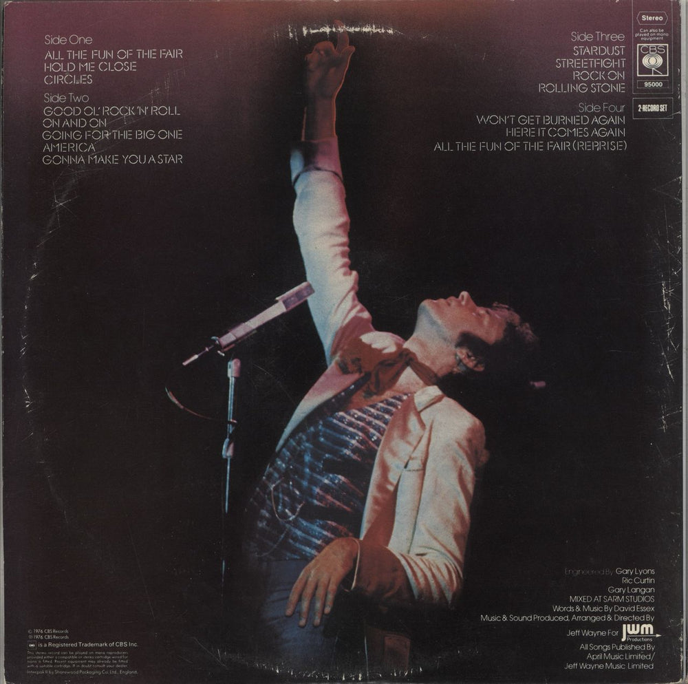 David Essex On Tour UK 2-LP vinyl record set (Double LP Album)